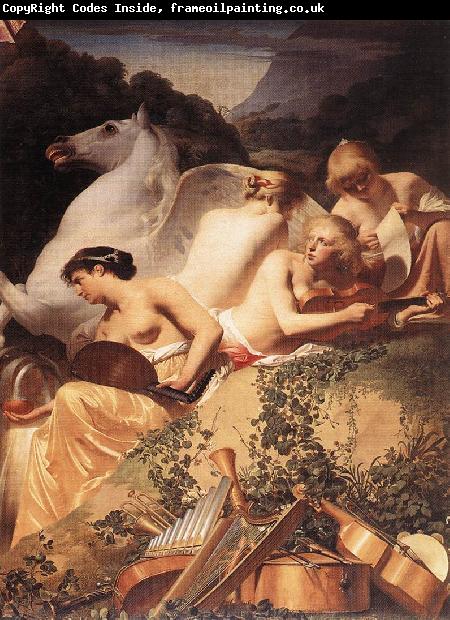 EVERDINGEN, Caesar van The Four Muses with Pegasus fg